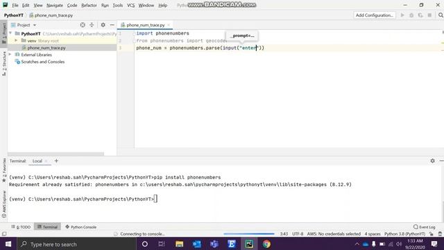 Track Phone Number using Python | Get Phone number details using python смотреть онлайн