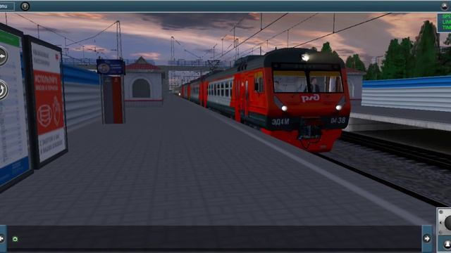 Эд4м Отправляется со станции "Бутово" Trainz simulator android смотреть онлайн