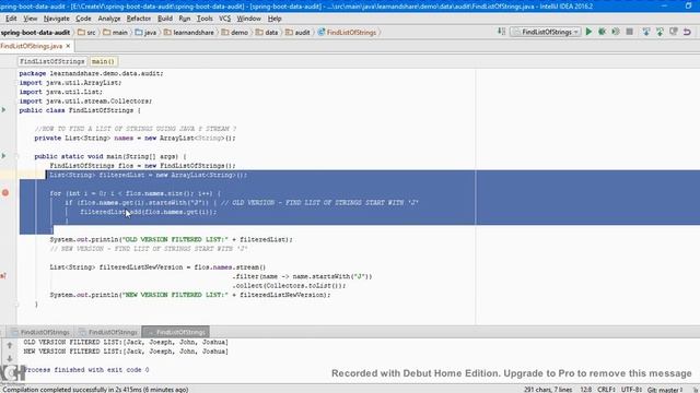 HOW TO FIND A LIST OF STRINGS USING JAVA 8 STREAM TAMIL | InterviewDOT смотреть онлайн