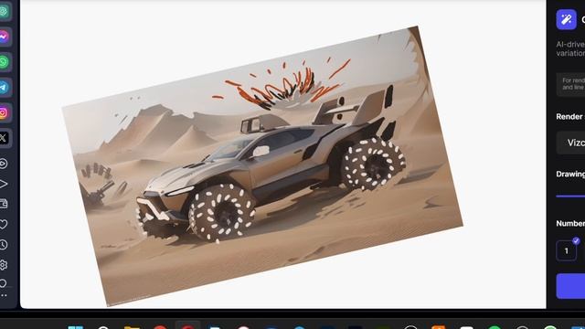 vizcom.ai military style boggy design development смотреть онлайн