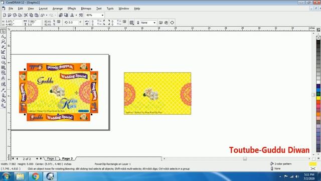 How to make Box Sweet Design Packaging In Coreldraw With CDR FIle смотреть онлайн