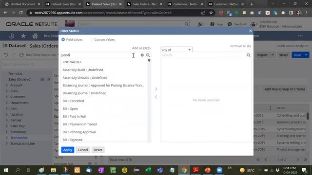 NetSuite Analytics Tutorials | EXISTs Condition in Suite Analytics |Oracle NetSuite Analytics |BISP смотреть онлайн
