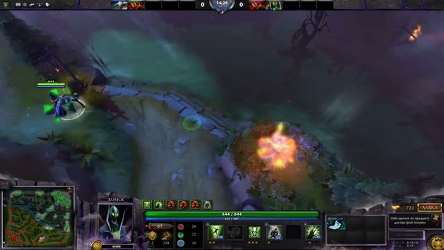 Dota 2 : Халявные варды Рубик и Эмбер Спирит - 45FPS 720p смотреть онлайн