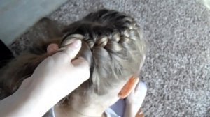 Прическа для девочки "корзинка"