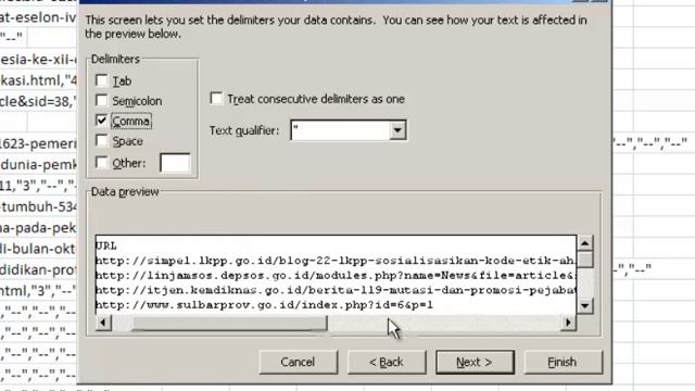 Tutorial Convert Text CSV to Coloumn (XLSx Ms Excel) смотреть онлайн