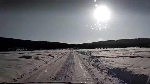 Зимняя дорога через реку смотреть онлайн