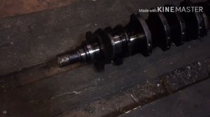 Ремонт шпоночного паза коленвала с двигателя 2C (TOYOTA)