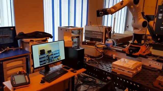 Техническое зрение. Отслеживание объекта роботом KUKA смотреть онлайн