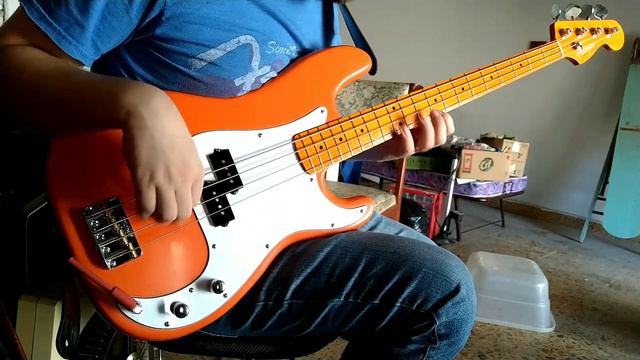 Double Stops and Chord Melody on Orange Capri P-Bass смотреть онлайн