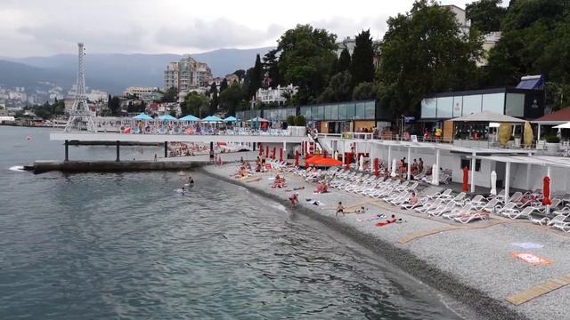 Крым, Ялта, Массандровский пляж. смотреть онлайн