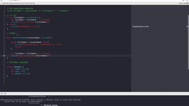 (2020) Swift Tutorial - How To Unwrap Optionals - Forced, Guard, If - Let, Coalescing, Chaining смотреть онлайн