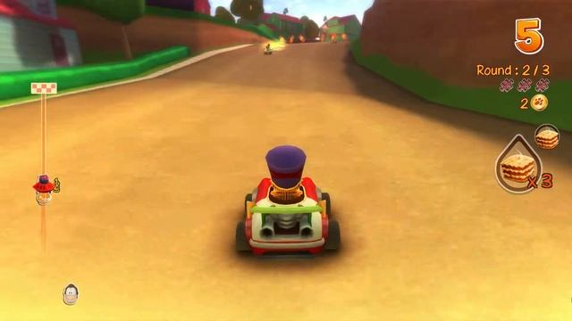 Garfield Kart первый взгляд игры смотреть онлайн