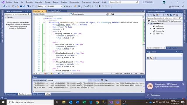 CONTROL CHECKBOX EN VISUAL BASIC.NET смотреть онлайн