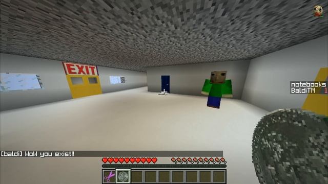 Baldi's Basics in Minecraft SCHOOL (Minecraft map) смотреть онлайн