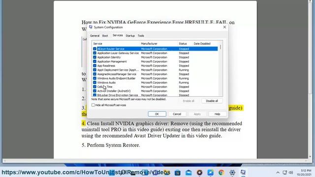 Fix NVIDIA GeForce Experience Error HRESULT E_FAIL on Windows 11/10 смотреть онлайн