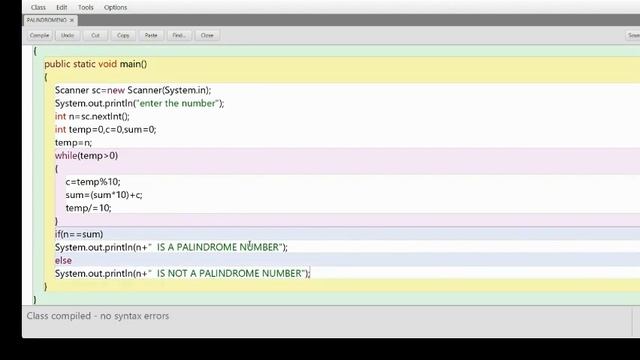 CHECK WHETHER NUMBER IS PALINDROME OR NOT IN JAVA ICSE CLASS 9 &10 смотреть онлайн