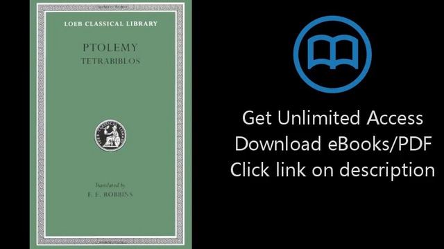 Ptolemy: Tetrabiblos (Loeb Classical Library No. 435) смотреть онлайн