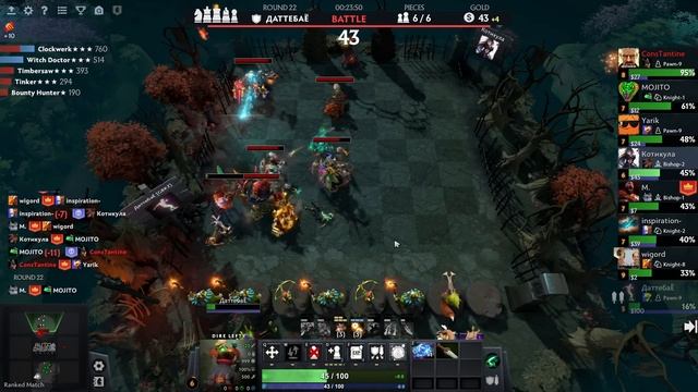 Гоблины и Механизмы, Золотые ролы? Имба страта! Dota Auto Chess смотреть онлайн