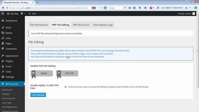 All In One WP Security & Firewall: File System Security смотреть онлайн