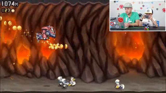 Jetpack Joyride очень старая, но крутая игра!