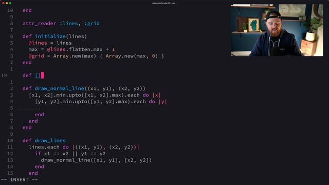 array destructuring, operator overload, vents - Advent of Code - Day 5 with Ruby смотреть онлайн