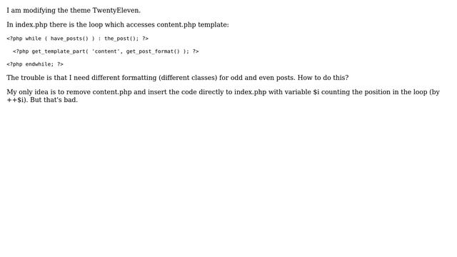 Wordpress: Announces with different formatting dependently on a number смотреть онлайн
