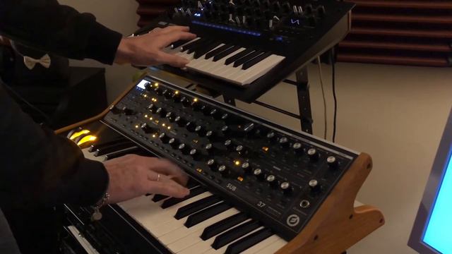Moog Subsequent 37 On Korg Minilogue XD