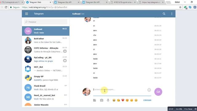 Começando em Python #4 - Django + ngrok + webhook + Telegram = BOT! смотреть онлайн