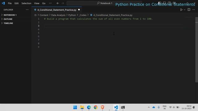 Python 7: Practice Questions on IF ELIF ELSE and For Loops in Python || Logic Building in Python смотреть онлайн