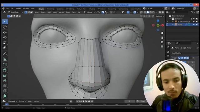 How To Retopologize In Blender  | Nose Retopology Tutorial In Blender