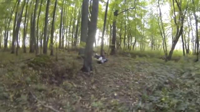 Питбайкер Borodero Canadian Forester любит деревья всей душой! (Pitbike Epic Fail) смотреть онлайн