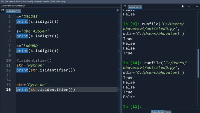 126. String Isdigit and Isidentifier Method in Python with Example Code || Python String Methods-8 смотреть онлайн