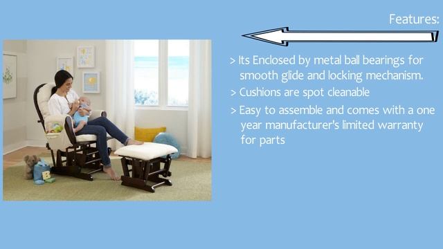 Stork Craft Hoop Glider & Ottoman Set Review | Best Nursery Glider смотреть онлайн