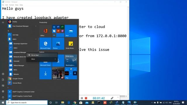 Server Error From 127.0.0.1:8000: R1: Unable To Create Generic Ethernet NIO.