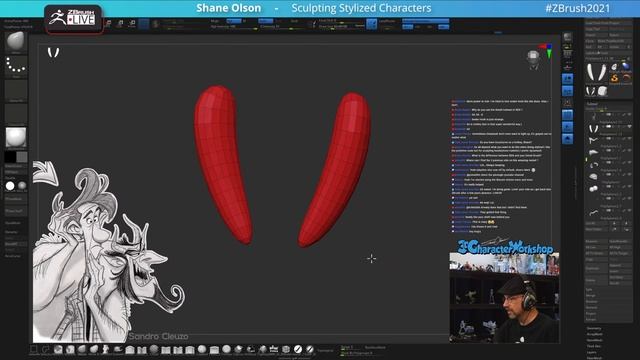 Sculpting Stylized Characters - Shane Olson - ZBrush 2021.7 смотреть онлайн
