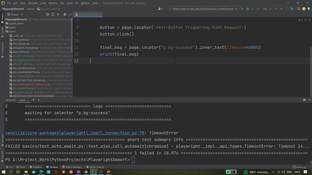 #58 Playwright with Python | Auto wait Functionality| Handle dynamic loading | AJAX Loading смотреть онлайн