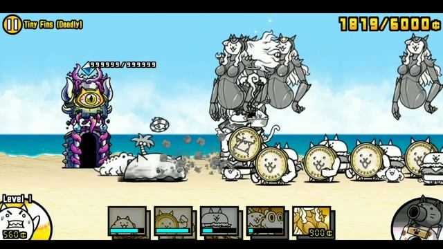 The Battle Cats - Li'l Fish Awakens! Tiny Fins (Deadly) GUIDE смотреть онлайн
