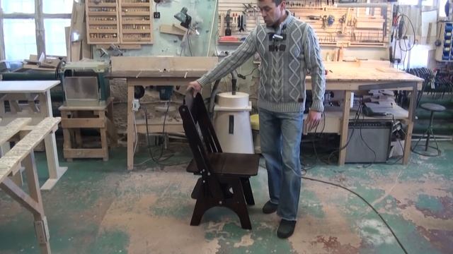 Стул-стремянка из фанеры | Step stool out of plywood смотреть онлайн