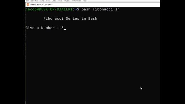 Fibonacci Series in Bash смотреть онлайн