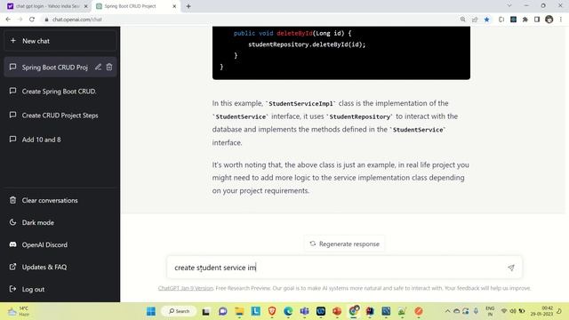 Develop Whole Spring Boot CRUD Project Using Chat GPT Without Coding Single Line |Chat GPT | Spring смотреть онлайн