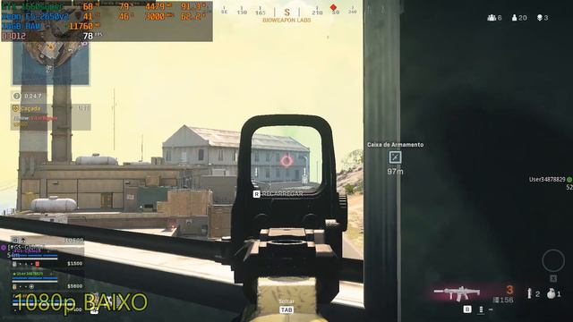 Xeon E5-2650v2 GTX 1660super Call Of Duty Warzone