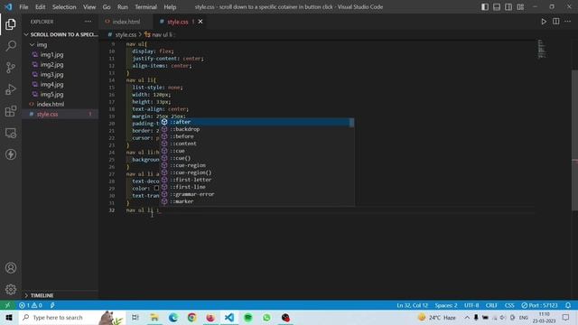Scroll down to a specific container on Button click смотреть онлайн