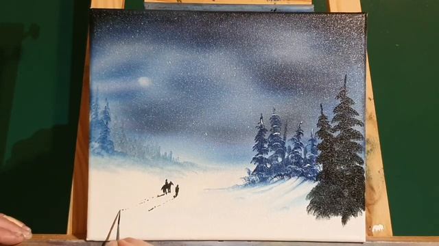Follow that star to Bethlehem - Learn how to paint #art #oilpainting смотреть онлайн
