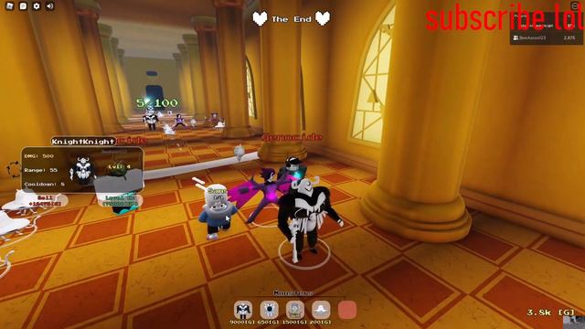 Undertale Tower Defense Duo Sans full battle смотреть онлайн