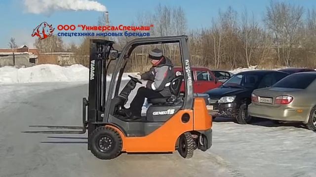 Дизельный вилочный погрузчик Toyota 8FD15 смотреть онлайн