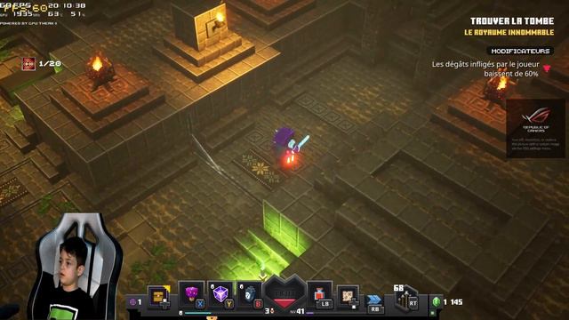 Let's try minecraft dungeons (steam version). смотреть онлайн