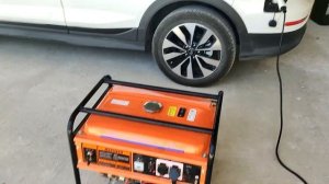Зарядка электромобиля от бензогенератора