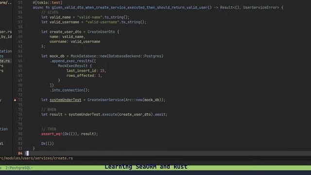 Just Learning [0011] (Rust + SeaORM, and PostgreSQL) смотреть онлайн