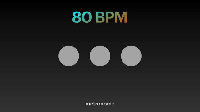 80 BPM - Metronome - 3/4 - Click смотреть онлайн