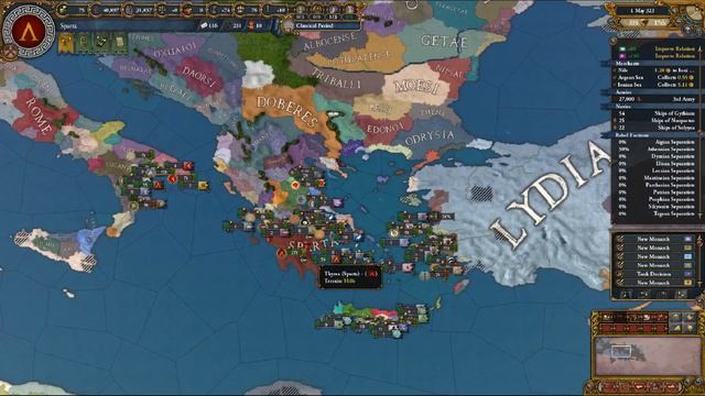 Imperium Universalis - THIS IS SPARTA - LPC - ep9 - Northern Expansion смотреть онлайн